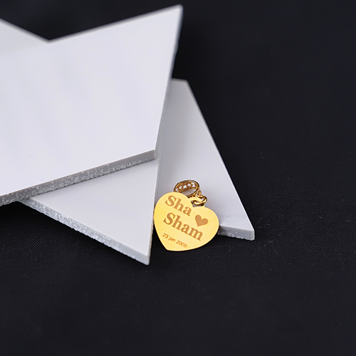 Mini 916 Engrave Heart Charm