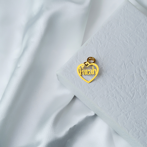 Mini 916 Gold Heart Pendant