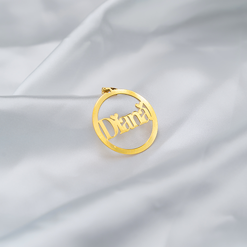 Custom 916 Gold Round Pendant